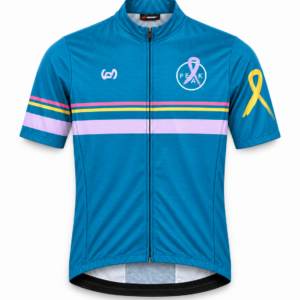 Maillot de vélo bleu – manches courtes