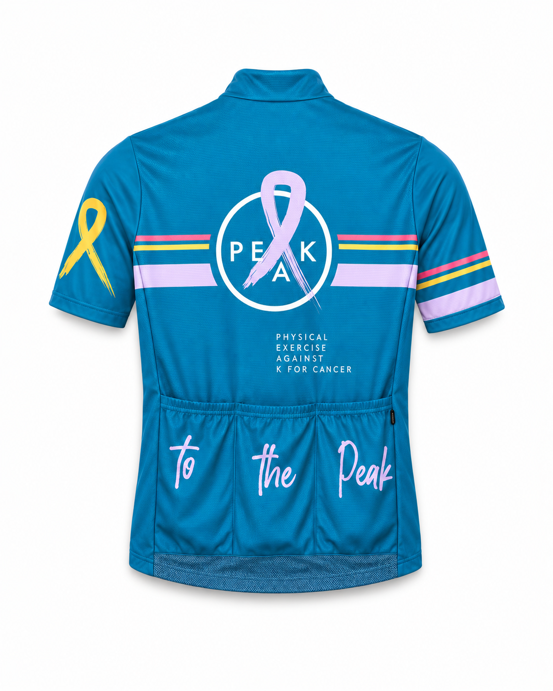 Maillot de vélo bleu – manches courtes – Image 2