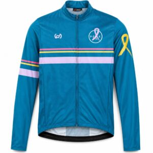 Maillot de vélo bleu PEAK – manches longues